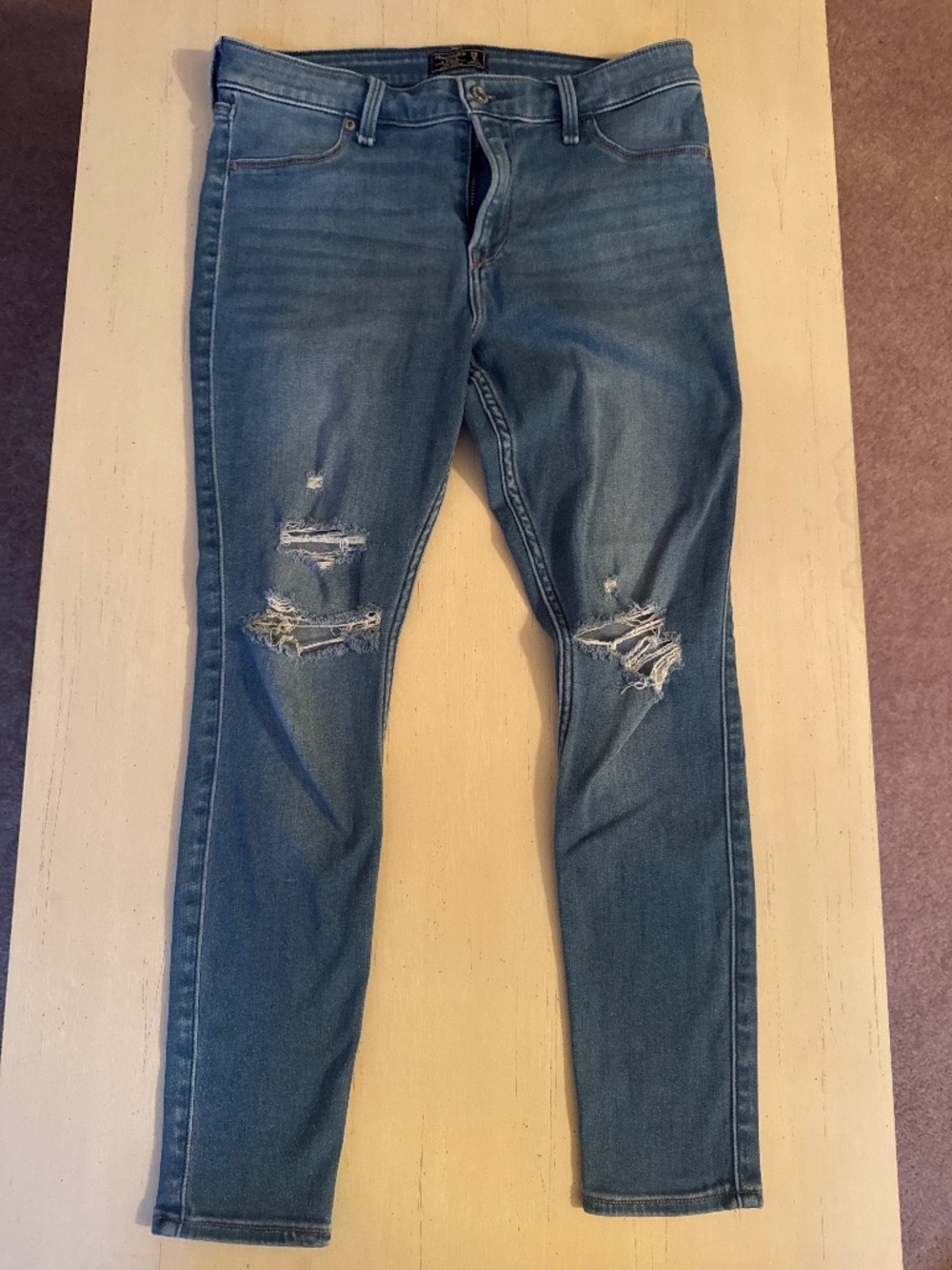 Womens Abercrombie & Fitch Mid Rise Jean Legging